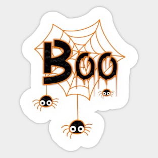 Boo Spider Web Sticker
